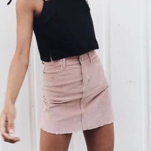 Brandy Melville Pink Mini-Skirt